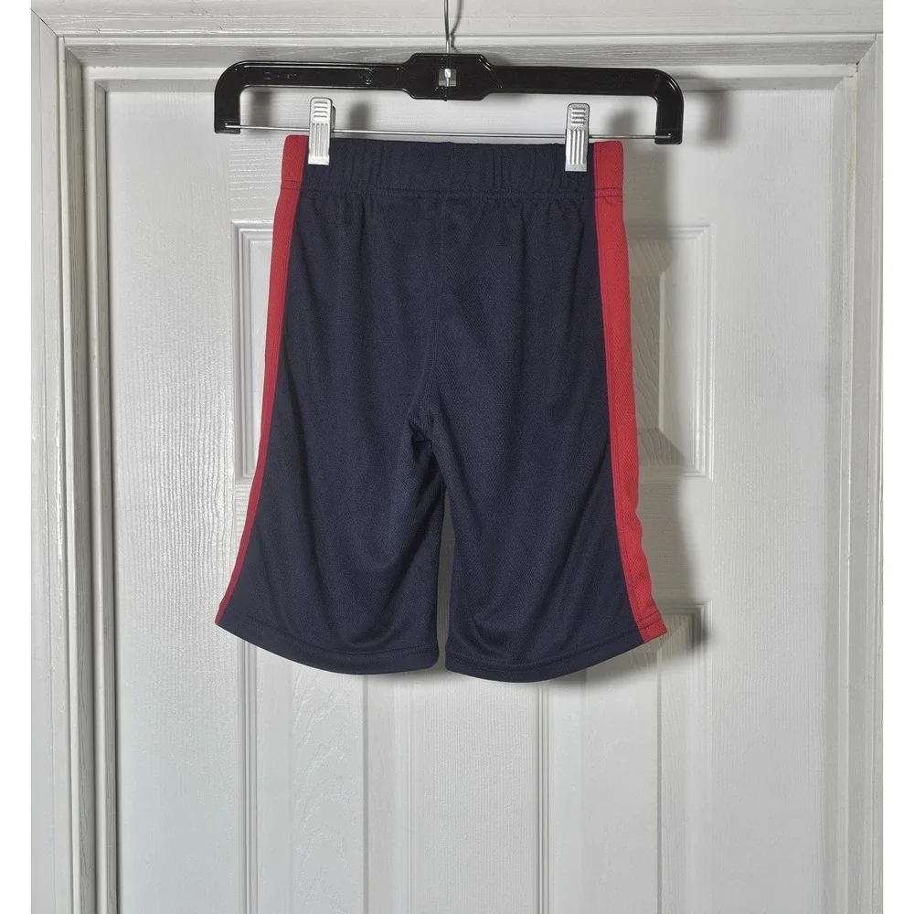 Hannah Anderson Athletic Boys Shorts Size 5 Navy Blue Red‎ Stripe